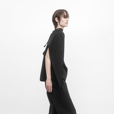 OPEN-BACK TAILORED SKIRT TOP