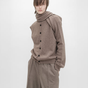 SLIDE-OFF SLEEVES CARDIGAN
