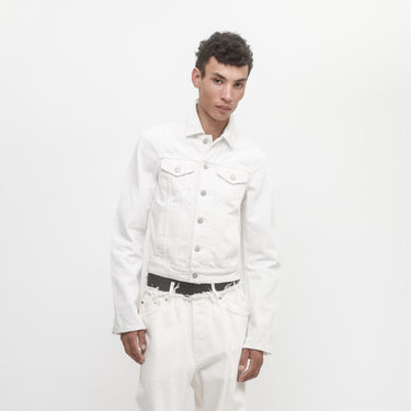 MOULDED SHOULDERS DENIM JACKET