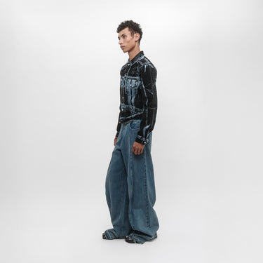 KNEE SHAPE JEANS