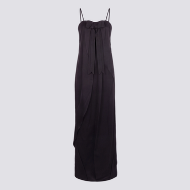 CRUSHED SATIN GOWN