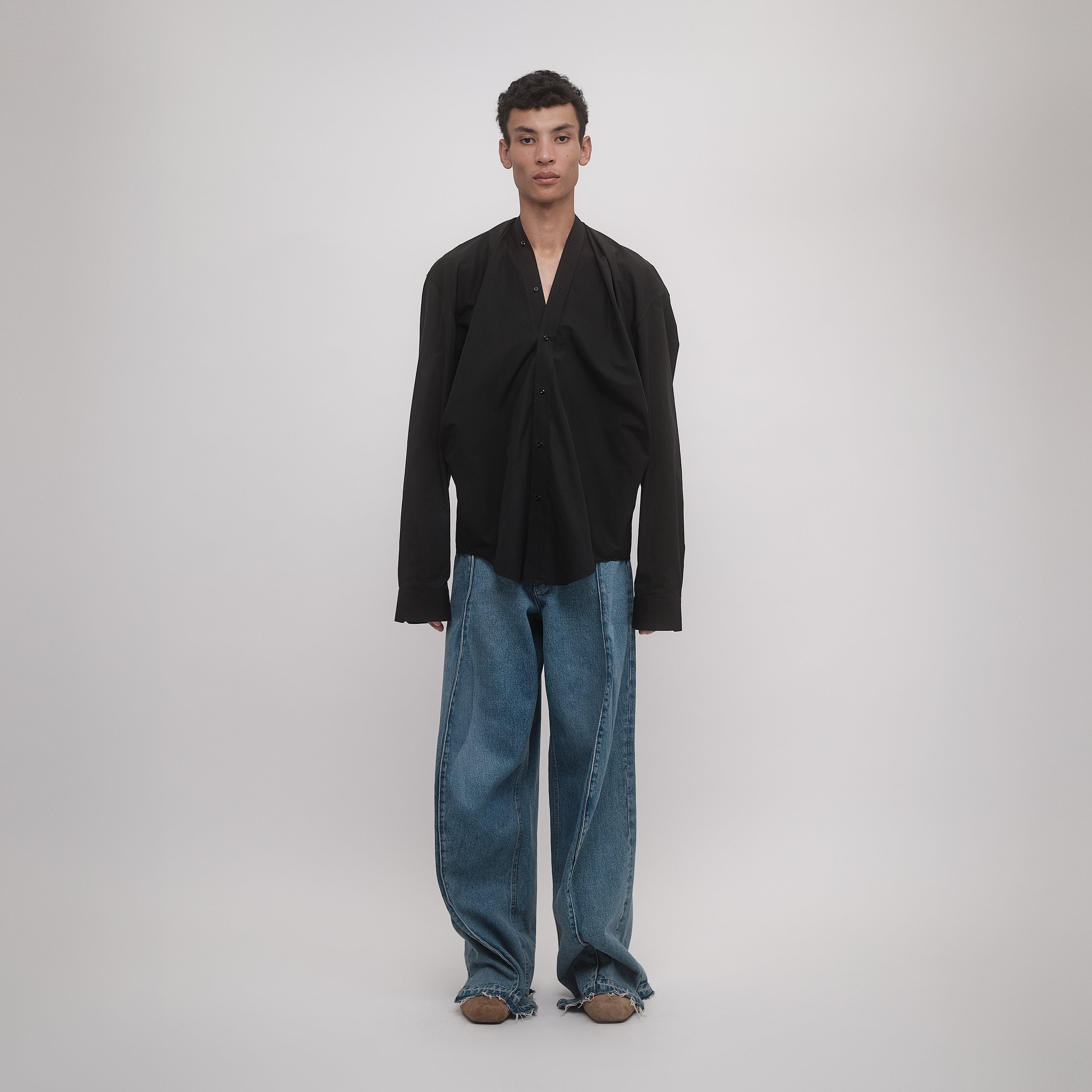 collarless black dress shirt Amazon.com: Traditional Irish Grandfather Shirt, Men's Casual Long Sleeve Button Down Collarless Dress Shirt (Black, S) : Clothing, Shoes & Jewelry