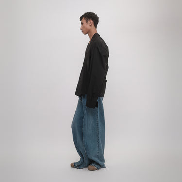 COLLARLESS SHIRT