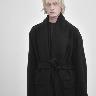 MANTEAU DOUBLE-FACE CEINTURÉ