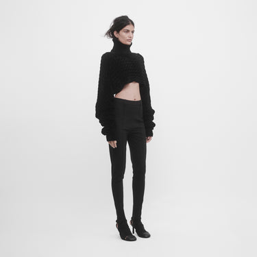 CROPPED KNIT TURTLENECK