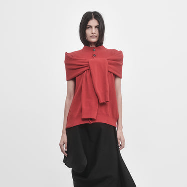 SLIDE-OFF SLEEVES CARDIGAN