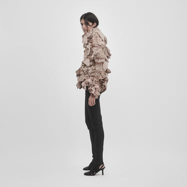 ARTISANAL HAND-KNIT TIGHTS-YARN SWEATER