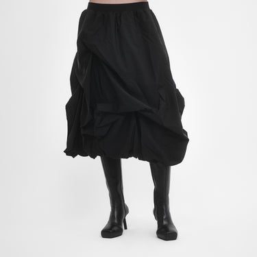 DRAPED A-LINE SKIRT