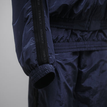 GATHERED NECKLINE TRACK JACKET
