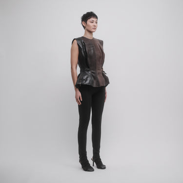 HERITAGE LEATHER TOP