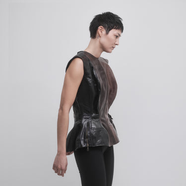 HERITAGE LEATHER TOP